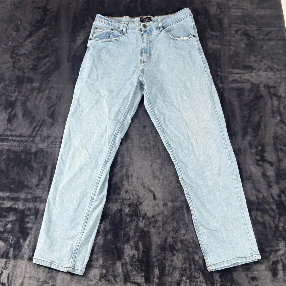 Architect Jean Company Relaxed Fit‎ Jeans Mens 32x30 Light Wash Blue Denim